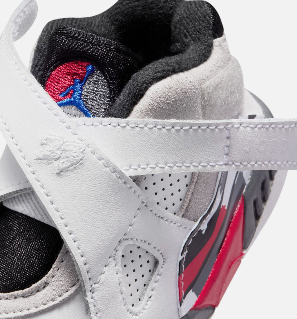 Air Jordan 8 Retro “White and True Red” Baby and Toddler Lifestyle Shoes