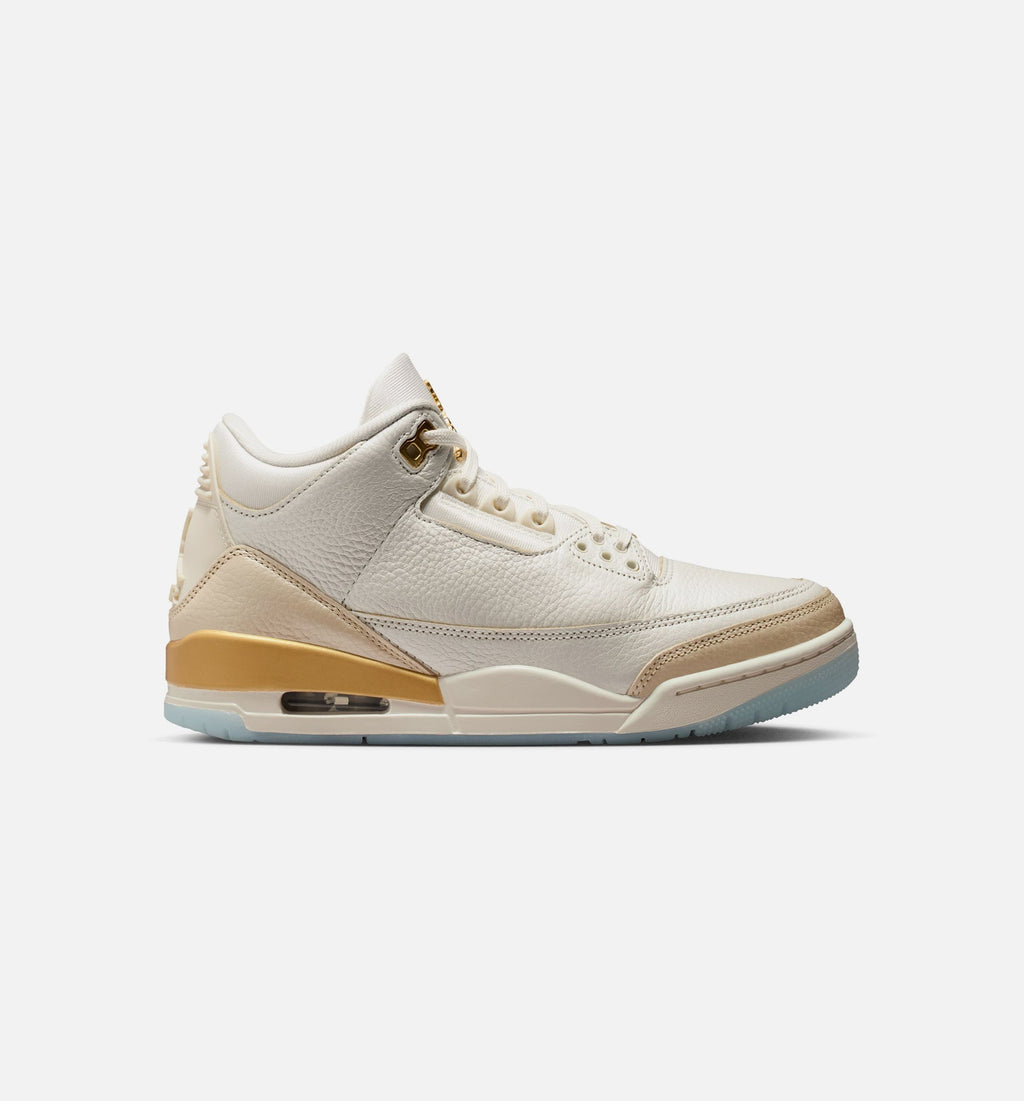 Air Jordan 3 Retro Sail and Pale Ivory Women's Sneakers - Sail / Team Gold / Pale Ivory / Metallic Gold / Ice
