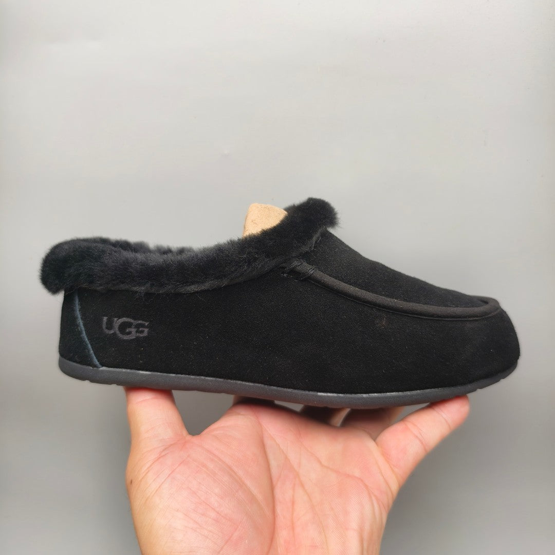Black Slip-On Casual House Shoes — New Arrival | In Stock
