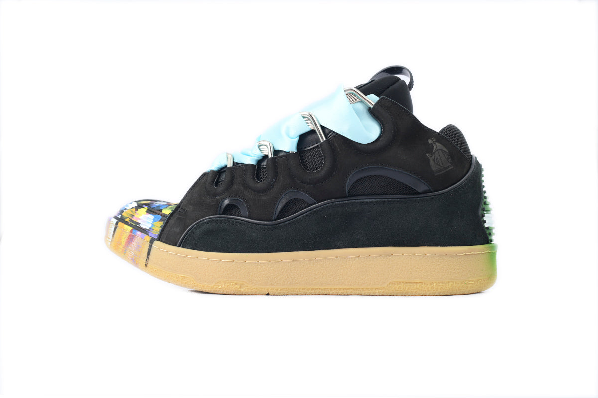 Lanvin Leather Curb Gallery Dept. Black Multi FM-SKRK11-DRGD-P2210S1