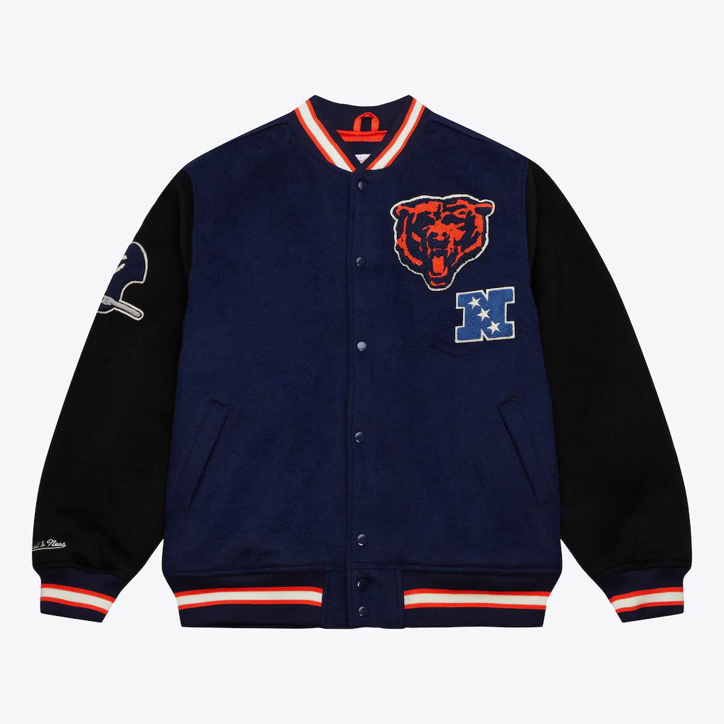 M&N Chicago Bears Team Legacy Varsity Jacket