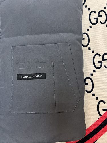 Canada Goose Charcoal Grey Quilted Puffer Vest with Stand Collar