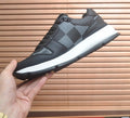 Louis Vuitton Black and Gray Checker Sneakers