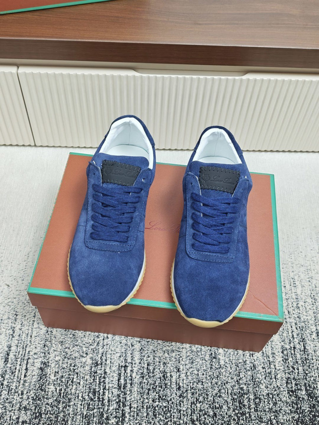 Navy Blue Low-Top Casual Sneakers