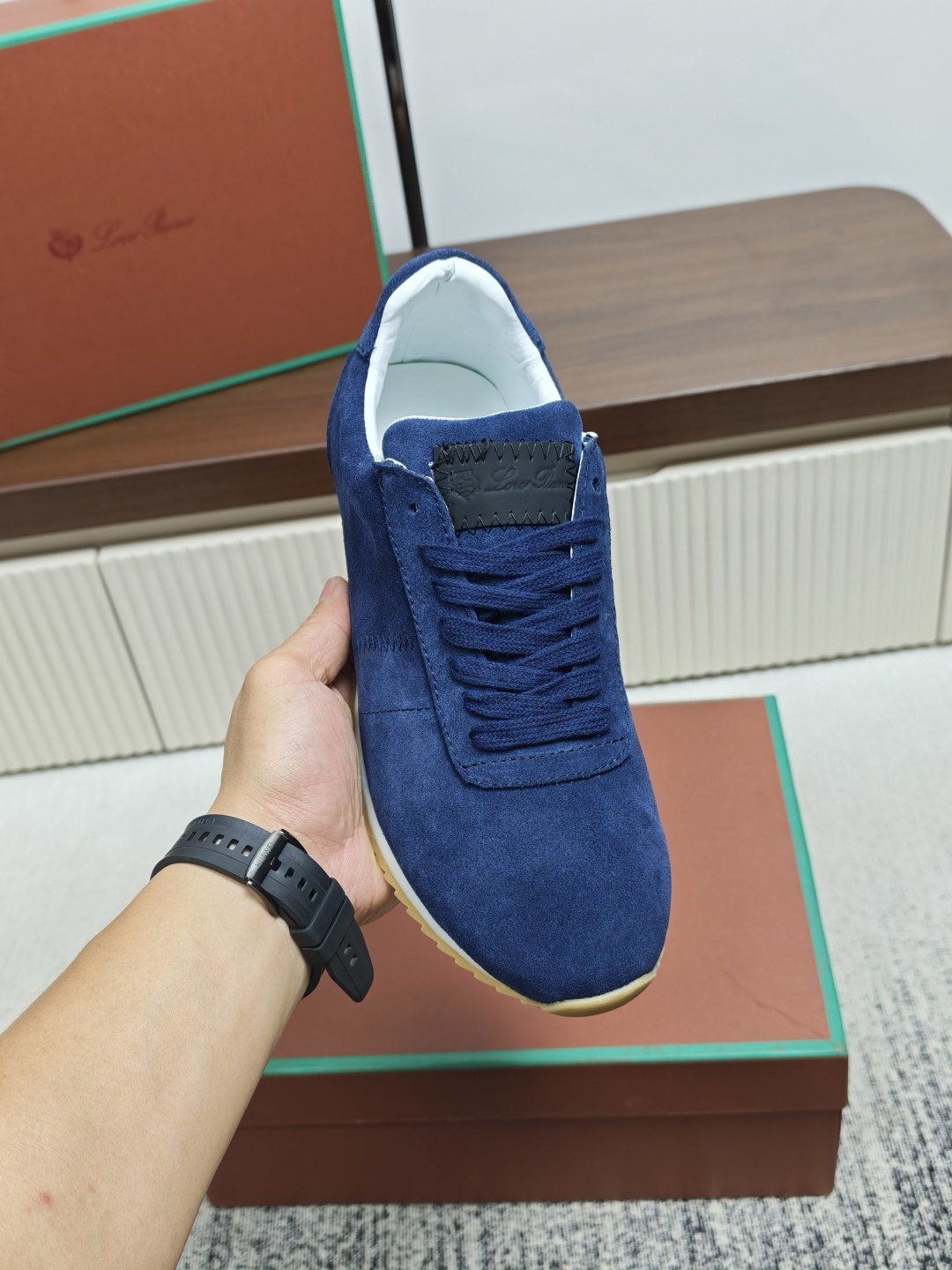 Navy Blue Low-Top Casual Sneakers