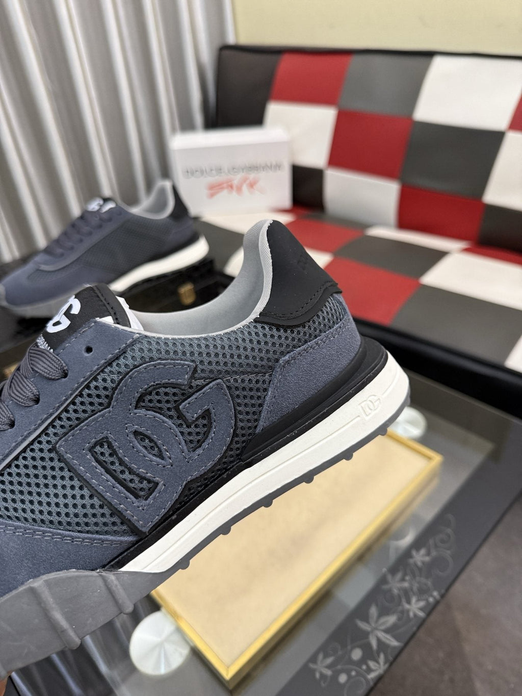 Dolce & Gabbana Slate Blue Low-Top Sneakers