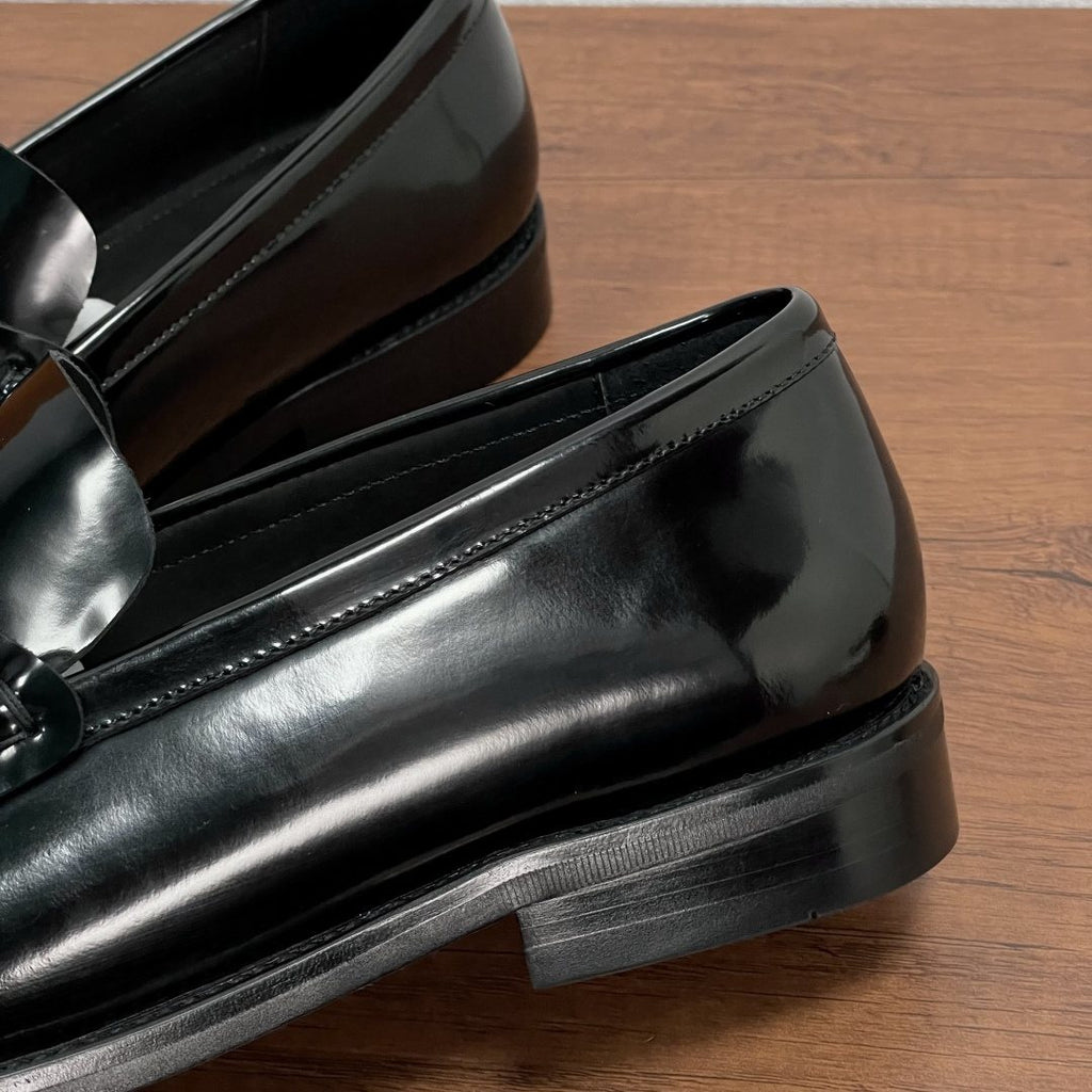 Louis Vuitton Black Logo Buckle Loafers