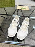 Gucci Men's White and Black Low-Top Sneakers