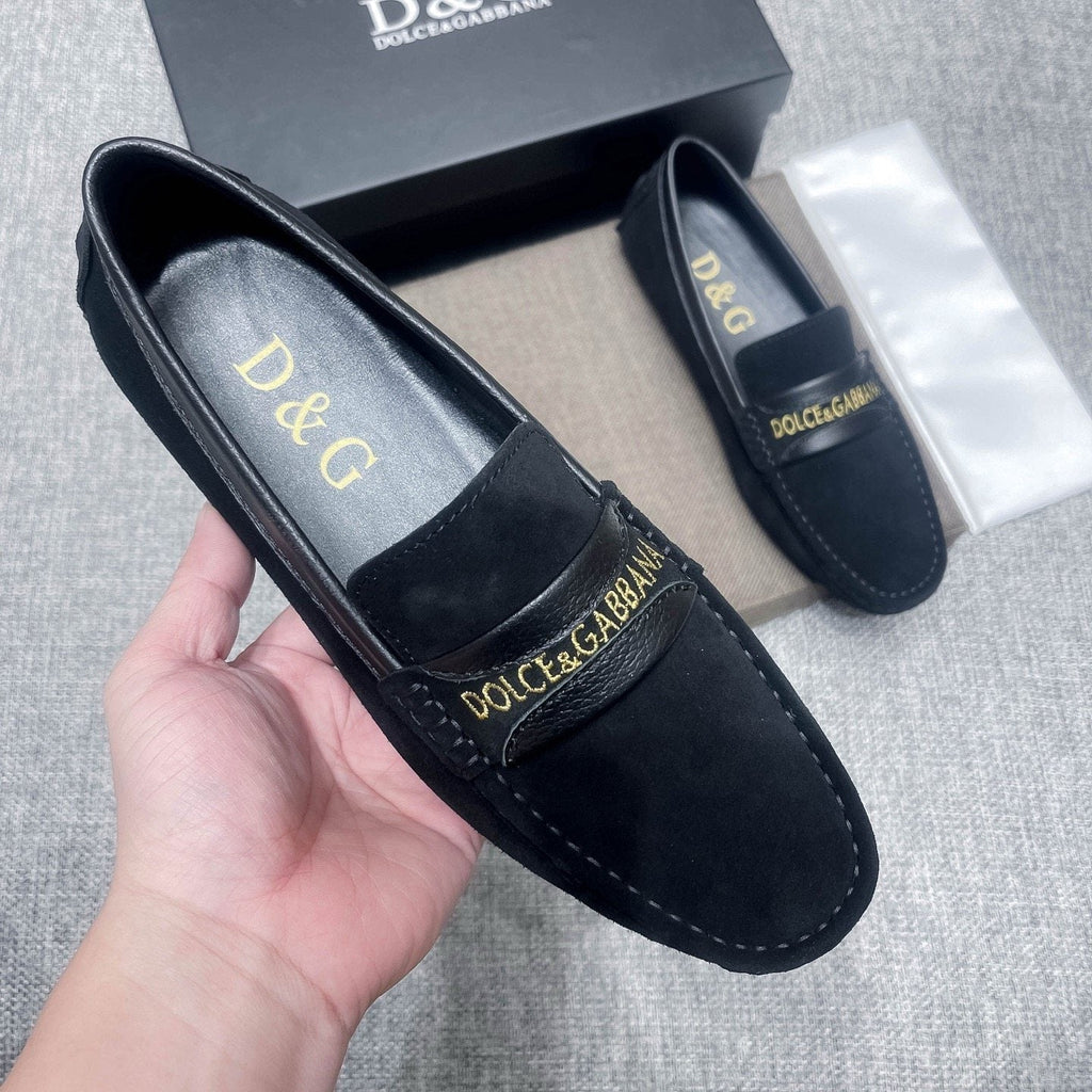Dolce & Gabbana Men's Gold-Detail Loafers