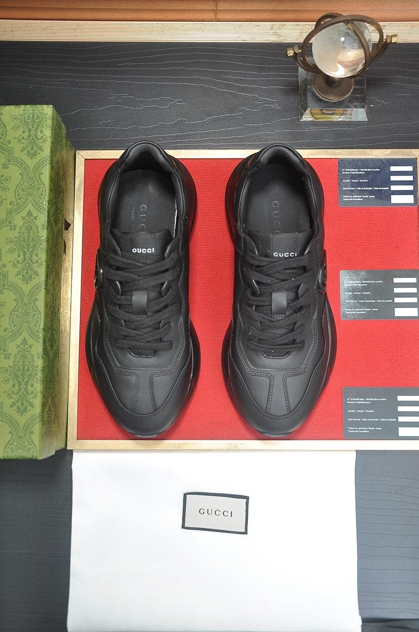 Gucci Tonal Chunky Low-Top Sneakers