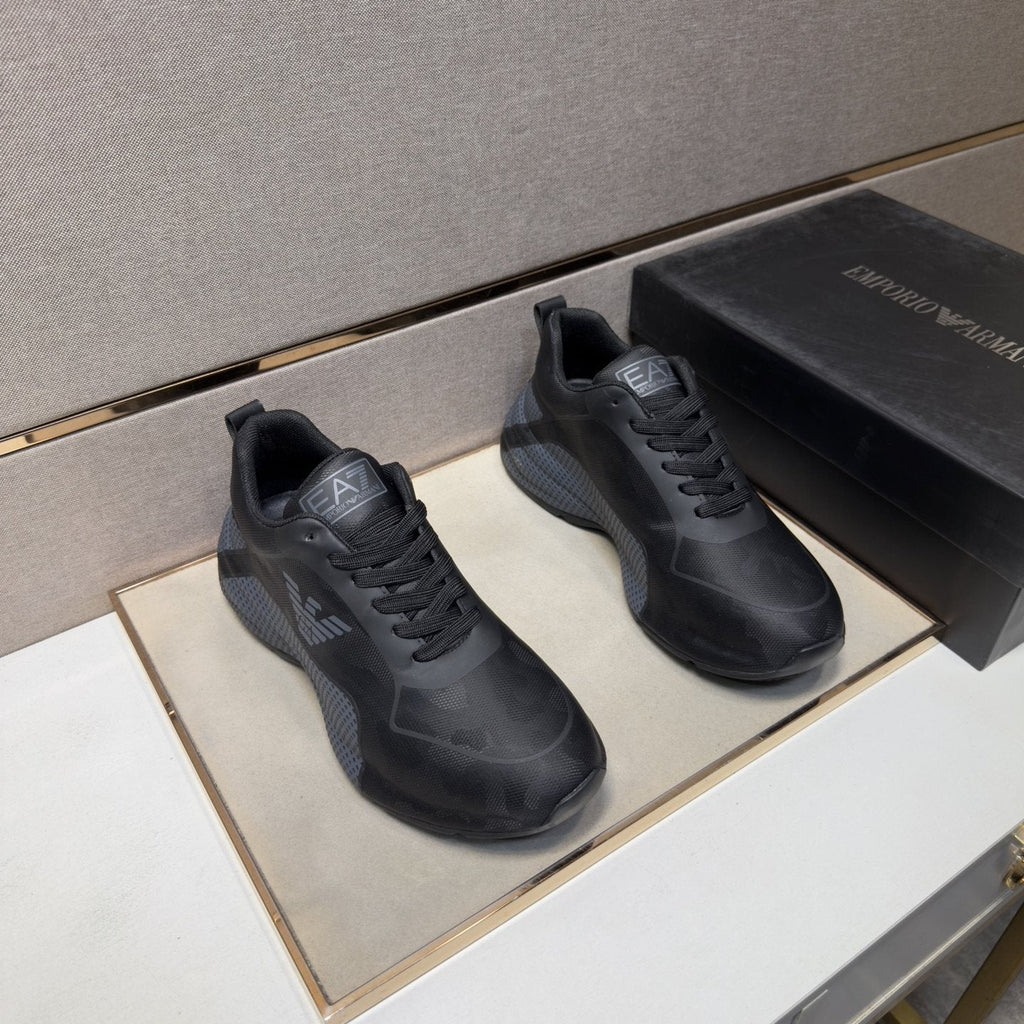 Emporio Armani Men's Textured Panel Sneakers