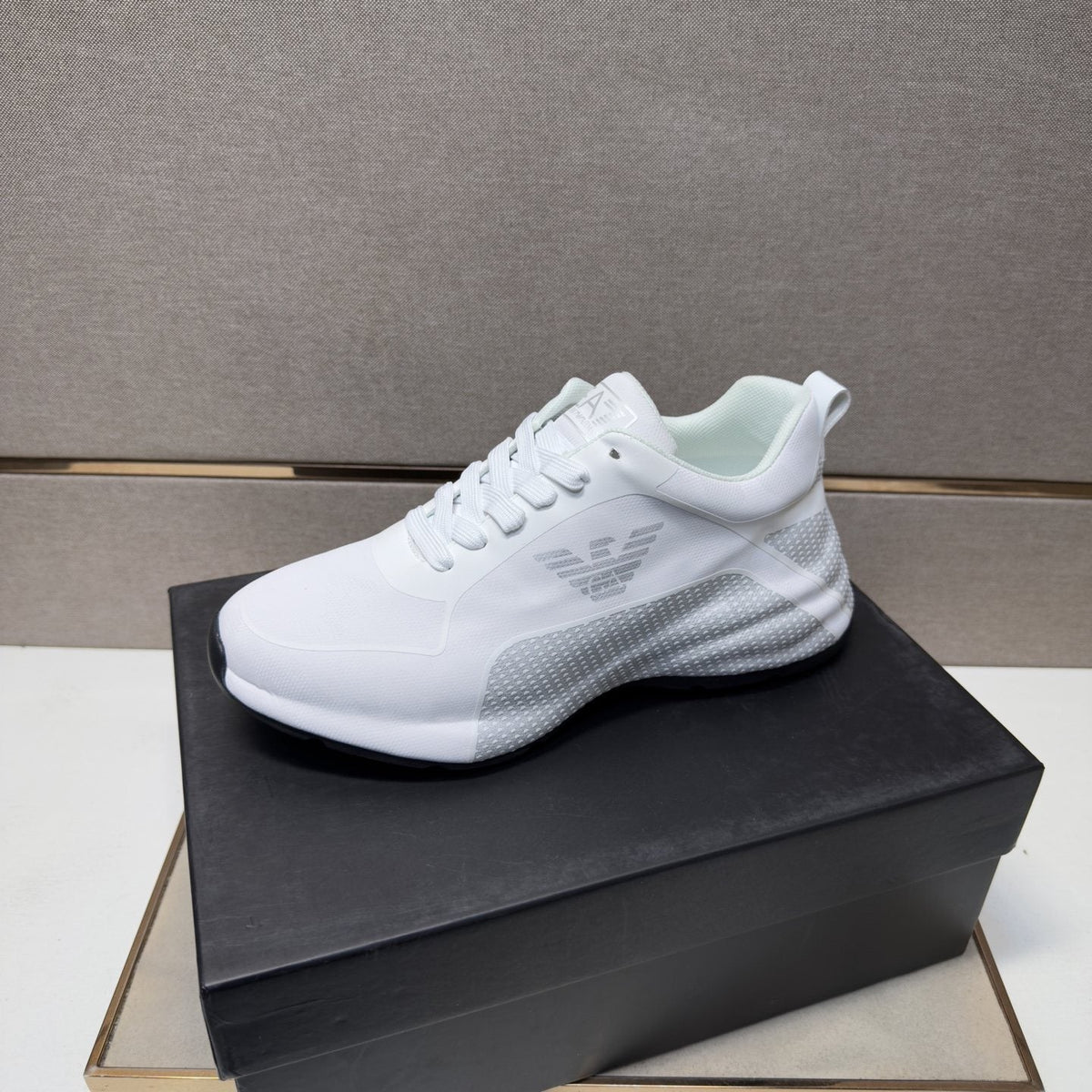 Emporio Armani Men's Textured Panel Sneakers