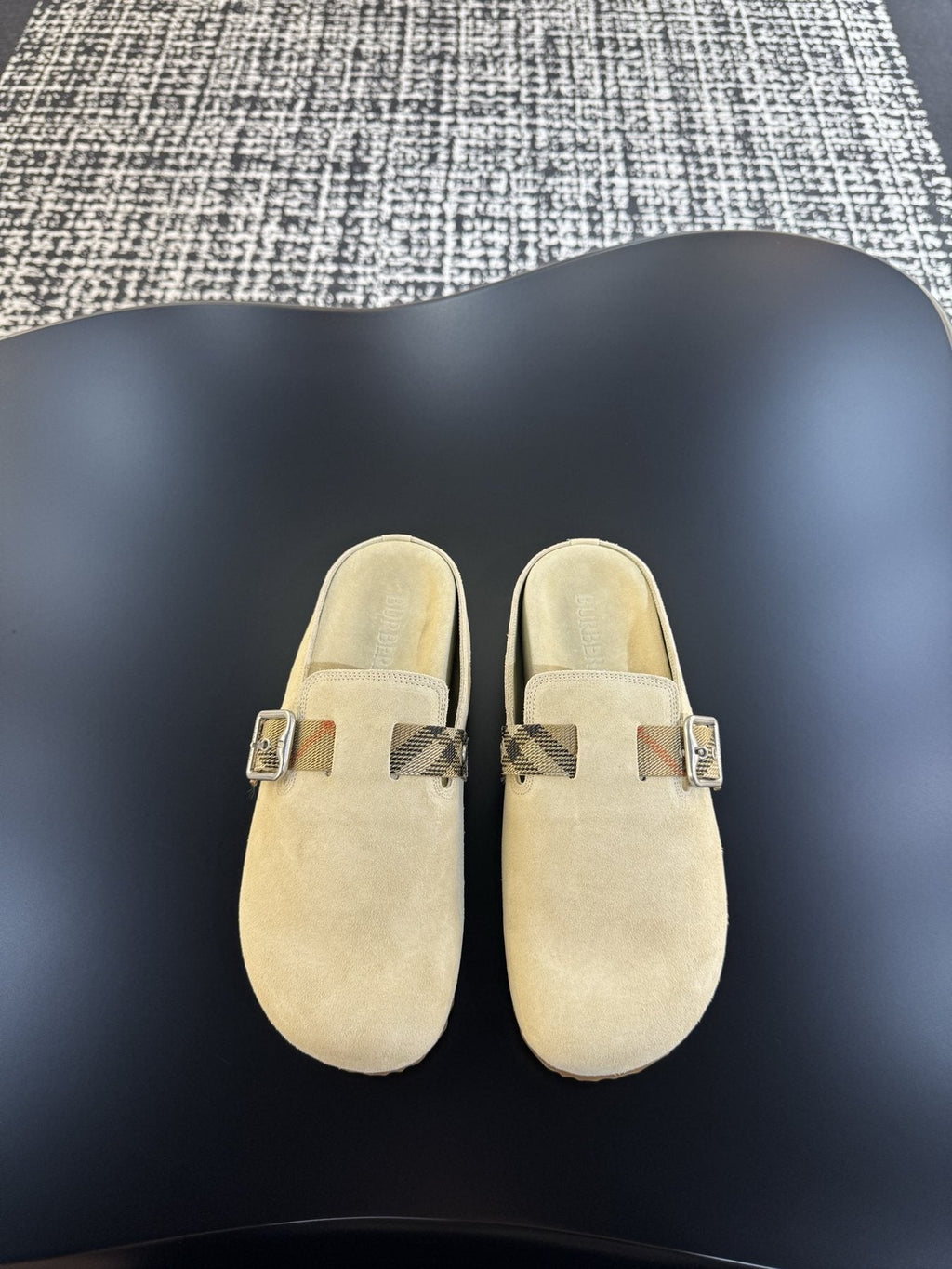 Burberry Men's Adjustable Buckle Slide Sandals