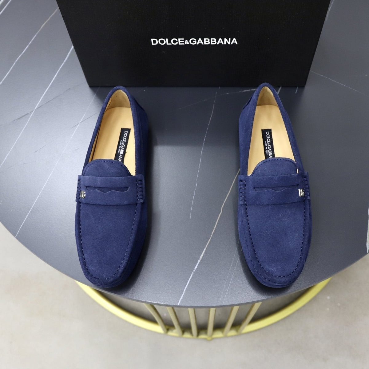 Dolce & Gabbana Men's Leather Penny Loafers