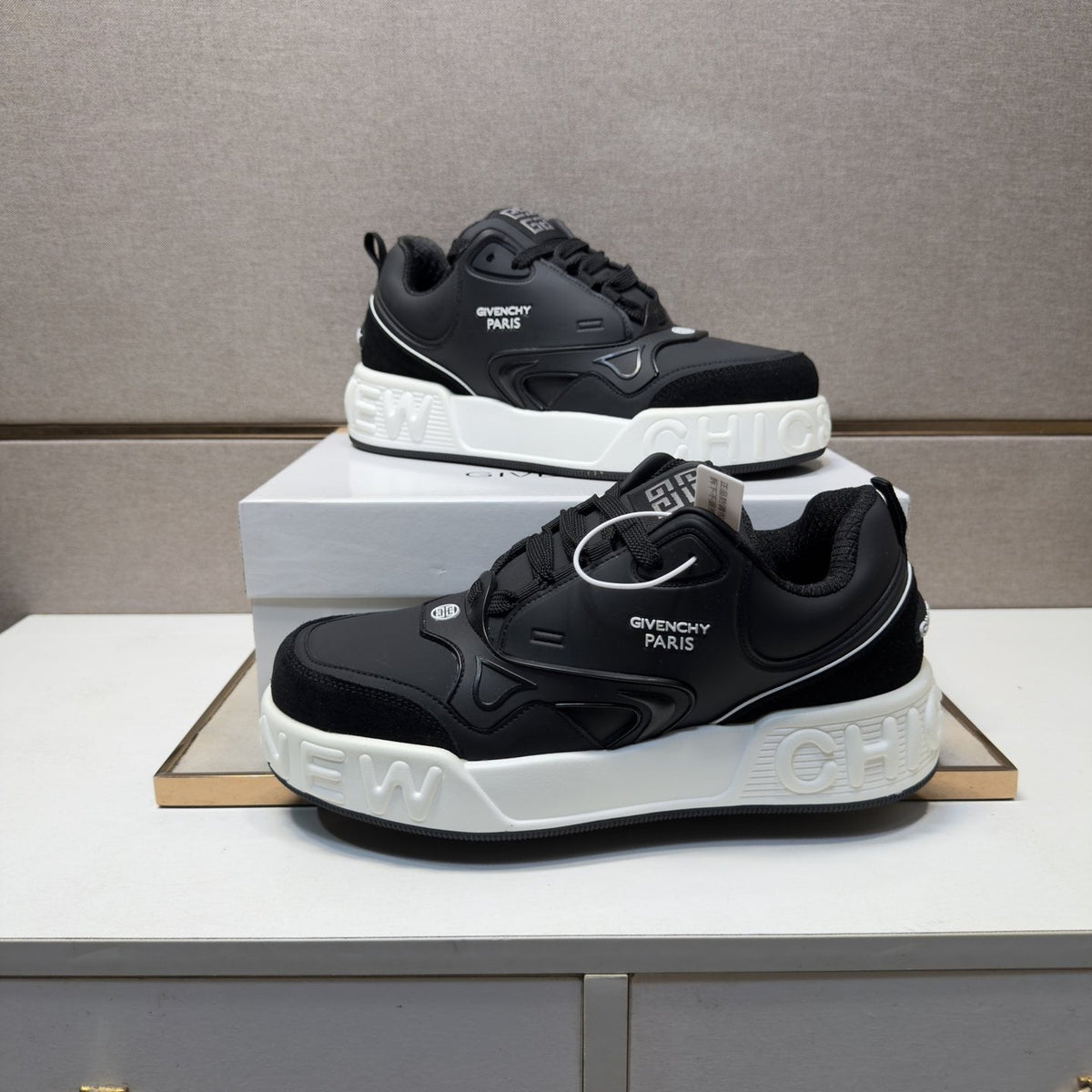 Givenchy Men's Layered Panel Sneakers