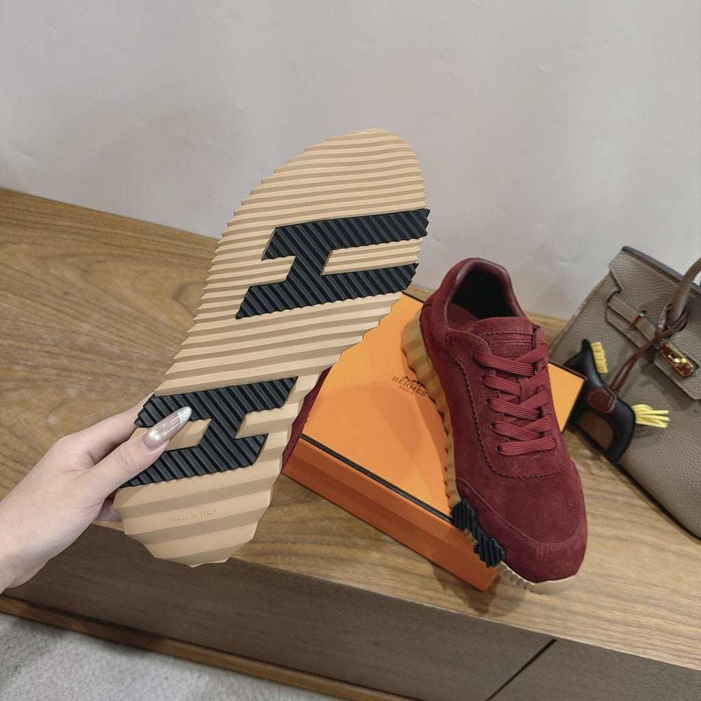 Hermès Paneled Low-Top Sneakers