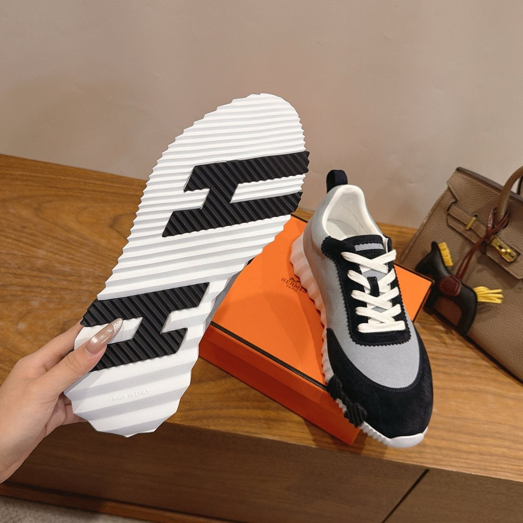 Hermès Paneled Low-Top Sneakers