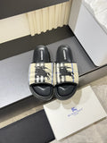 Burberry Plaid Slide Sandals