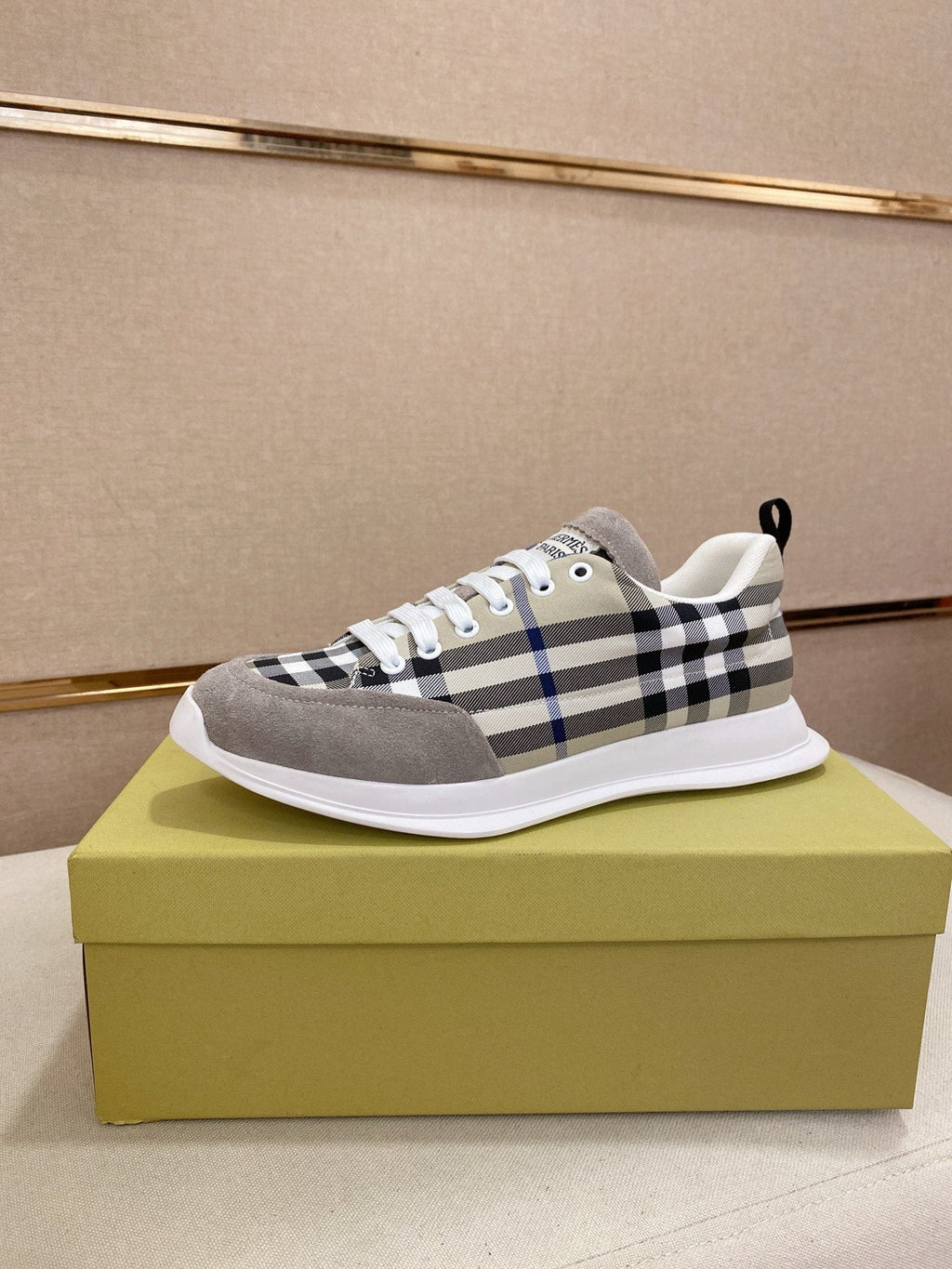 Hermès Plaid Low-Top Sneakers