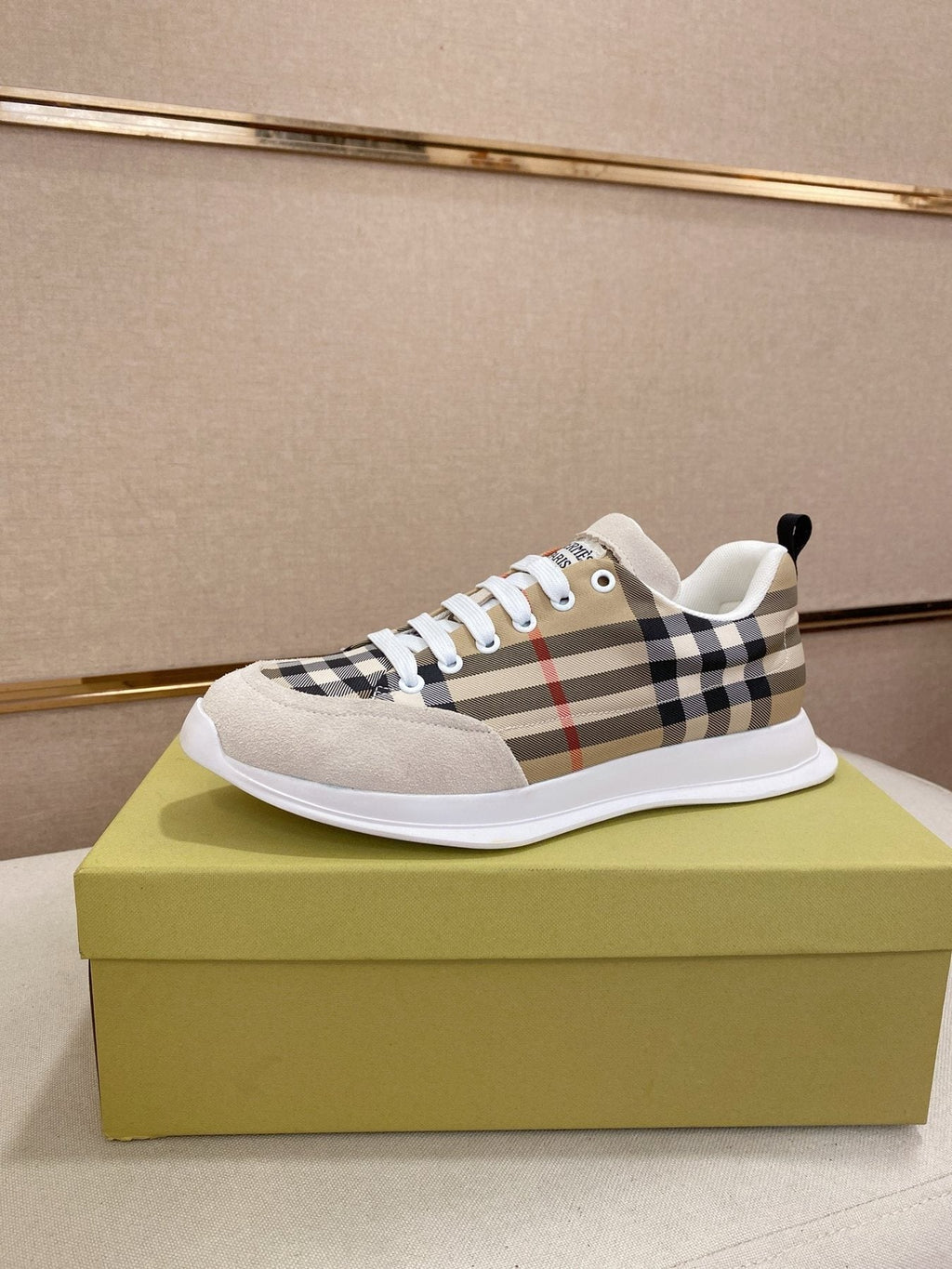 Hermès Plaid Low-Top Sneakers