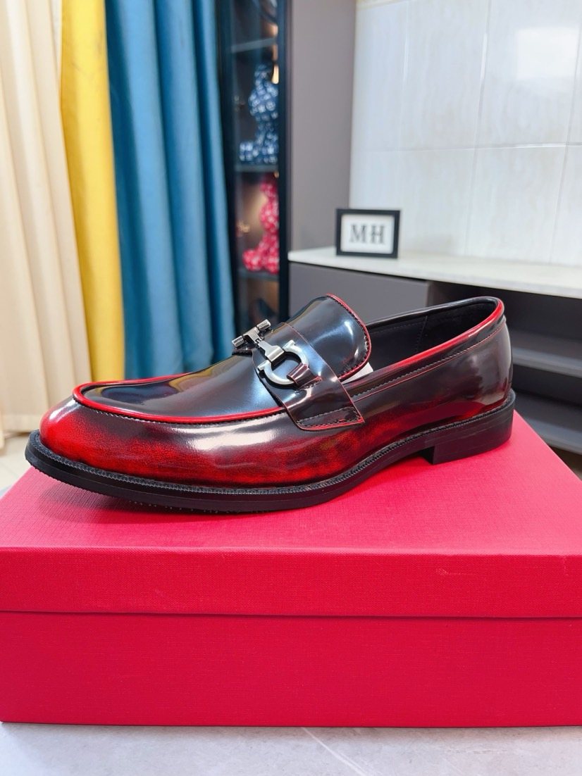 Ferragamo Men's Bit Loafers - Apron-Toe Styling