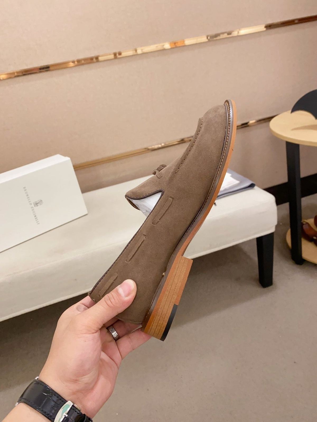 Brunello Cucinelli Suede Tassel Loafers