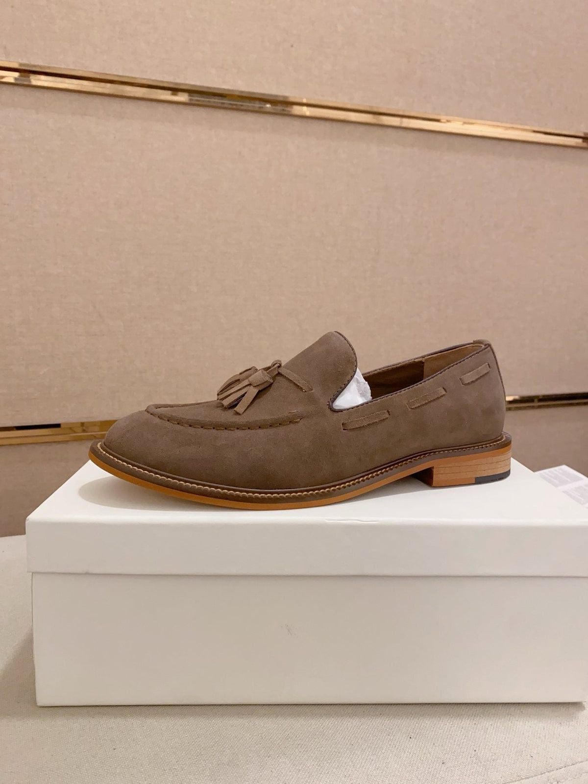 Brunello Cucinelli Suede Tassel Loafers