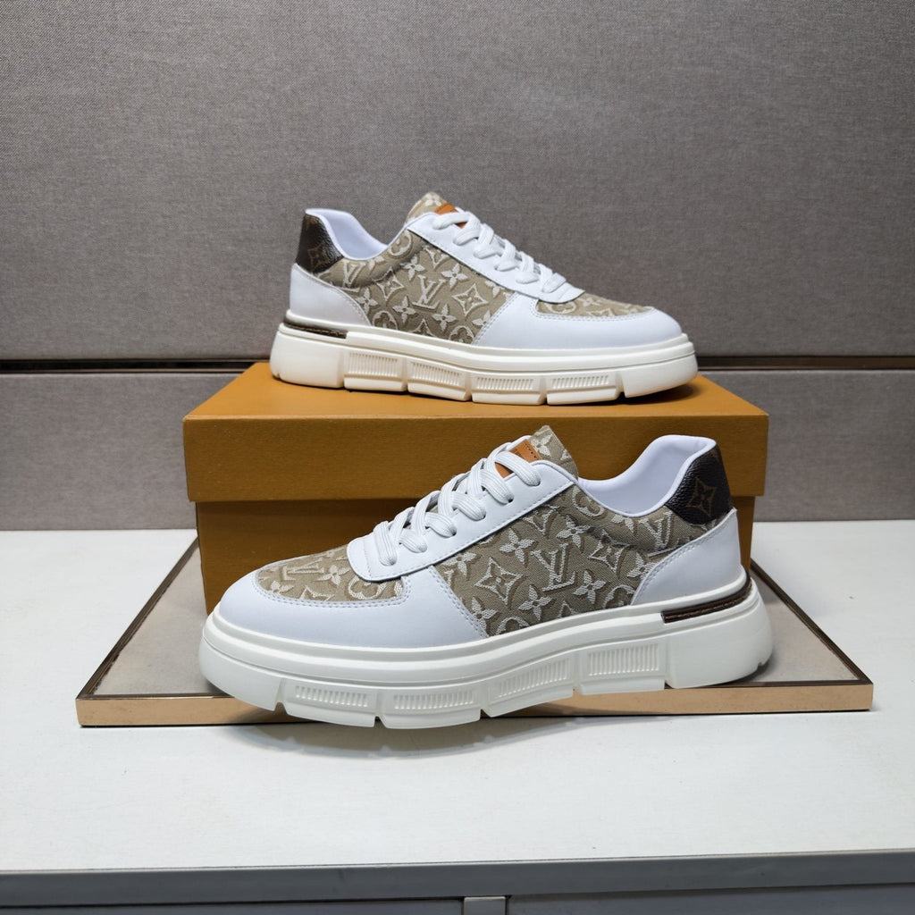 Louis Vuitton Monogram Panel Low-Top Sneakers