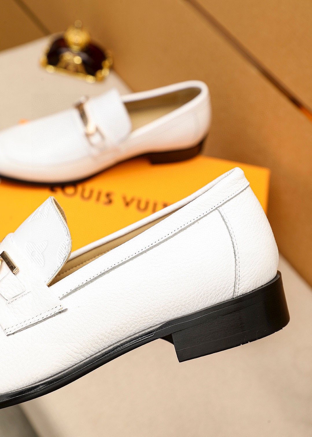 Louis Vuitton Men's Textured Bar Loafers