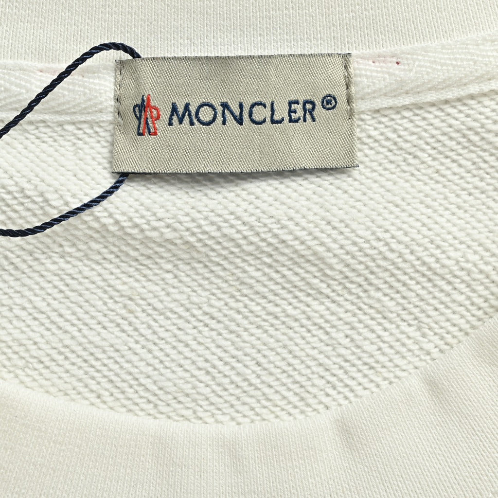 Moncler 26SS Classic Badge Embroidered Logo Crew Neck Sweatshirt