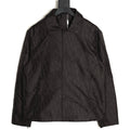 Dior CD 25SS Tonal Allover Jacquard Collared Jacket - Black