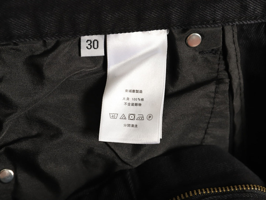 Chrome Hearts Cross-Motif Jeans with Back Lettering - Black/Pink